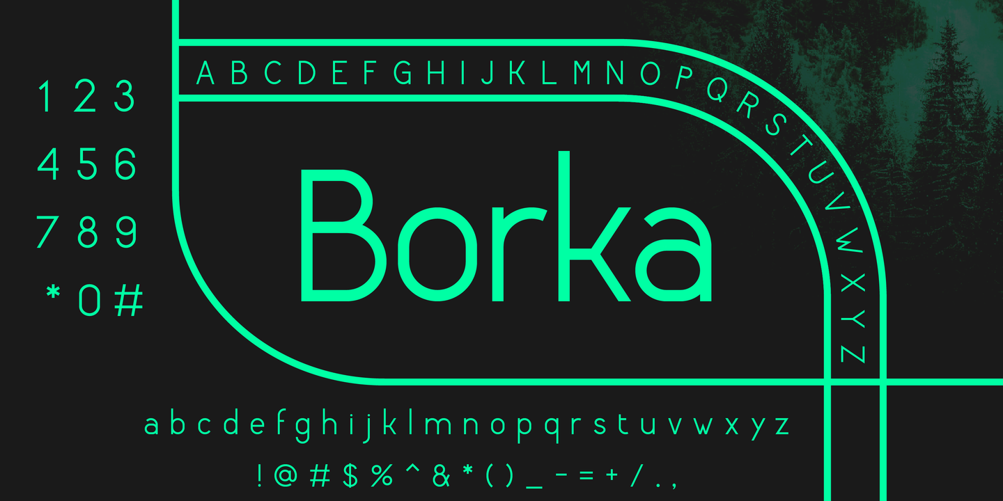 Шрифт Borka